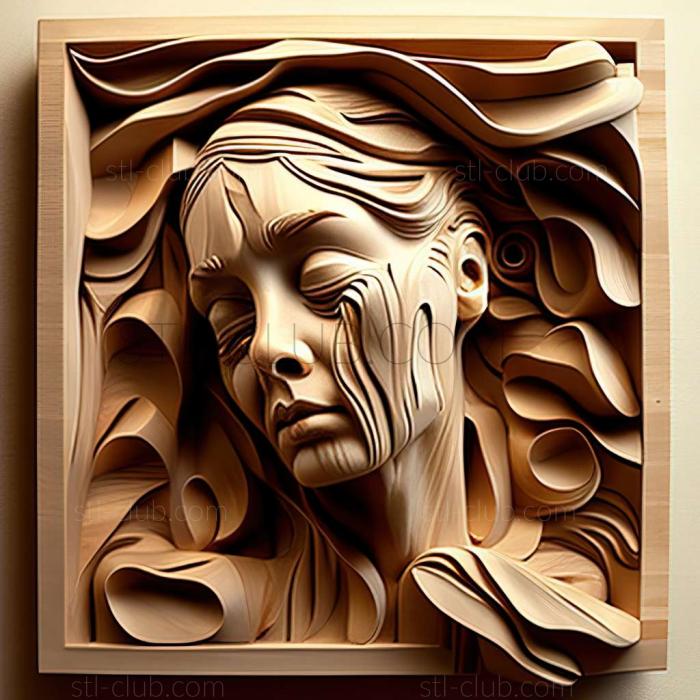 3D мадэль Сьюзен Лайон, американская художница. (STL)